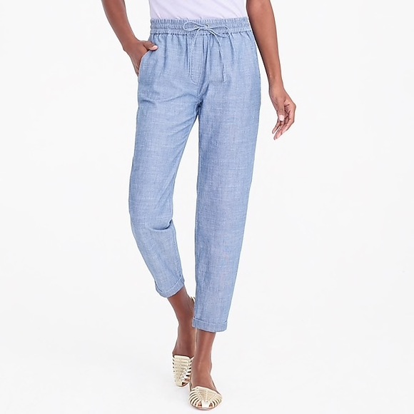 J. Crew Pants - J.Crew Chambray Drawstring Pant (size 00)